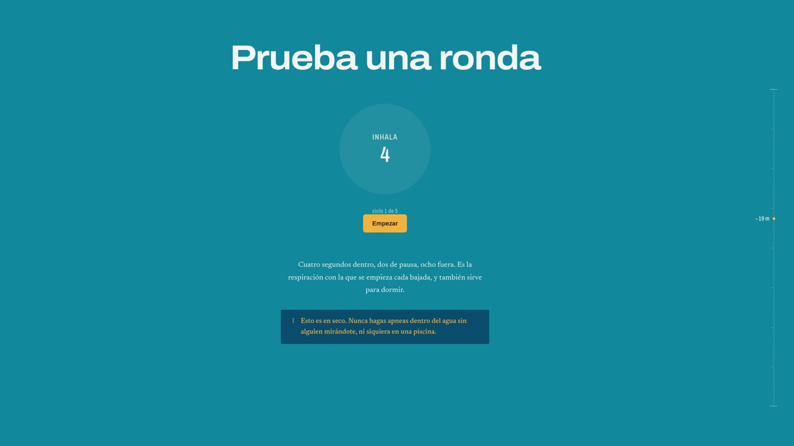 Captura 3 de BRAZA — Escuela de apnea